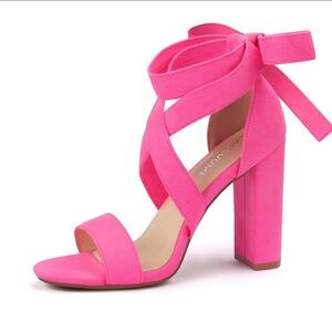 Pink High Heel Sandals